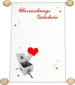 RNK GutscheineÜberraschungs Gutschein DIN A5 Idee & Stil