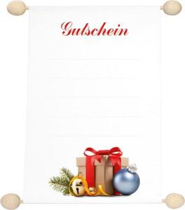 RNK Gutscheine Geschenk-Glocke-Kugel DIN A6 Idee & Stil