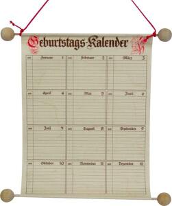 RNK Geburtstagskalender 230 x 300mm