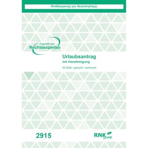 RNK Urlaubsantrag DIN A5 Block 50Bl