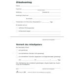 RNK Urlaubsantrag DIN A5 SD Block 2x40Bl