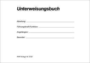 RNK Unterweisung Buch DIN A5 24Bl
