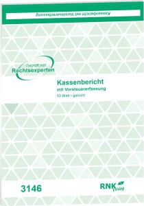 RNK Kassenberichtsblock A5 50Bl mit ges.MWST Ausweis