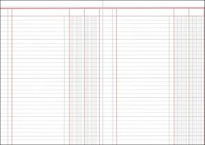 RNK Spaltenbuch A4 30Bl 2 Geldspalten 1 Seite