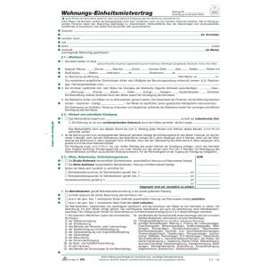 RNK Mietvertrag Wohnung DIN A4 Einheitsmietvertrag