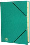 RNK Gummizugmappe 35x25cm grün 9 Fächer...