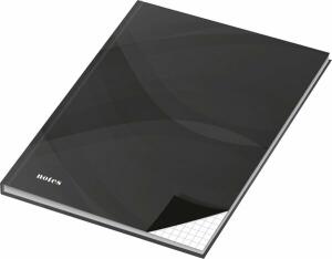 RNK Kladde notes carbon black A5 kariert 96Bl