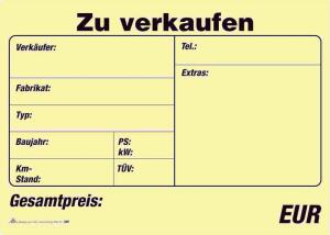 RNK Kaufvertrag für gebrauchte Kfz DIN A4 SD 10St