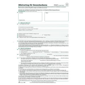 RNK Mietvertrag Gewerberaum DIN A4 6 Seiten