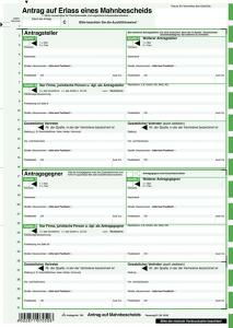 RNK Mahnbescheid 21cmx24 SD neutral