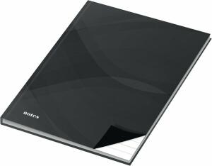 RNK Kladde notes carbon black A4 liniert 96Bl