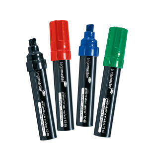 Legamaster Präsentationsmarker TZ48 - nachfüllbar, ca. 4 - 12 mm, 4er Etui