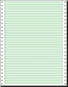 SIGEL 12247 DIN-Computerpapier - grüne Lesestreifen 1/6" - 12 " x 240 mm (A4 hoch) - 60 g/m² - 1x 2000 Blatt
