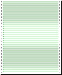 SIGEL 12251 DIN-Computerpapier - grüne Lesestreifen 1/6" - 12 " x 250 mm (A4 hoch) - 60 g/m² - 1x 2000 Blatt