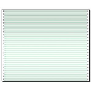 SIGEL 12371 DIN-Computerpapier - grüne Lesestreifen 1/6" - 12 " x 375 mm (A4 quer) - 60 g/m² - 1x 2000 Blatt