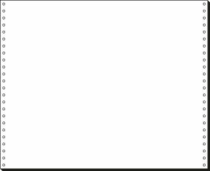 SIGEL 12376 DIN-Computerpapier - blanko - 12 " x 375 mm (A4 quer) - 60 g/m² - 1x 2000 Blatt