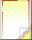 Computer-Briefbogen - Farbverlauf rot/gelb 12 " x 240 mm 3x 400 Blatt