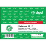 SIGEL SD121 Quittungen - fortlaufend nummeriert - A6 quer - 2x 50 Blatt - selbstdurchschreibend - 50 Sätze