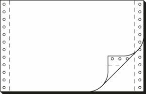 SIGEL 36242 DIN-Computerpapier - blanko - 6 " x 240 mm (A5 quer) - 56/57 g/m² - 2x 2000 Blatt