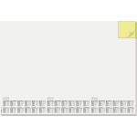 SIGEL HO490 Papier-Schreibunterlage - blanko - Nein - weiß - ca. A2 - DE/EN/FR/NL - 30 Blatt - FSC-zertifiziert
