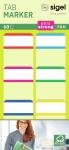 SIGEL Tab Marker - rot/magenta/blau/cyan/grün/gelb -...