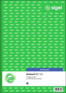 SIGEL Bonbuch - A4 - 2x 50 Blatt - mit Blaupapier - 5.000 Abriss-Sätze