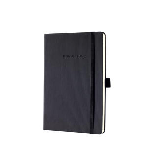 SIGEL CO122 Notizbuch Conceptum - Uni - liniert - ca. A5 - schwarz - Hardcover - 194 Seiten - PEFC-zertifiziert