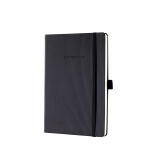SIGEL CO122 Notizbuch Conceptum - Uni - liniert - ca. A5 - schwarz - Hardcover - 194 Seiten - PEFC-zertifiziert