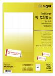 SIGEL DP046 Tischkarten - A4 - hochweiß - Edelkarton - 185 g/m² - 80 Karten