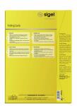 SIGEL DP671 Faltkarten - A5 - hochweiß - Edelkarton - 185 g/m² - 50 Karten