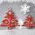 SIGEL DS454 Handmade-Weihnachts-Karten - Weihnachtsbaum - silber - A6 - 10 Karten + Umschläge - inkl. Umschläge