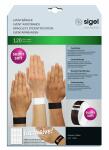 SIGEL EB215 Eventbänder - schwarz - 120 Stück - inkl. transparente Etiketten zum Individualisieren der Bänder