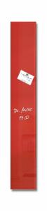 SIGEL GL104 Glas-Magnettafel Artverum - rot - 12 x 78 x 1,50 cm - polierte Ecken - Sicherheitsglas (ESG), Stahl - GS-geprüft