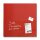 SIGEL GL114 Glas-Magnettafel Artverum - rot - 48 x 48 x 1,50 cm - polierte Ecken - Sicherheitsglas (ESG), Stahl - GS-geprüft