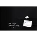 SIGEL GL140 Glas-Whiteboard Artverum - schwarz - 100 x 65...