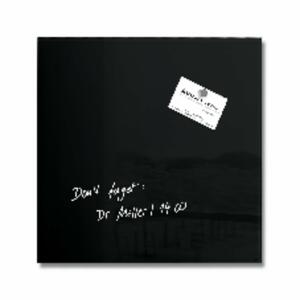SIGEL GL157 Glas-Magnettafel Artverum - schwarz - 30 x 30 x 1,50 cm