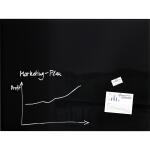 SIGEL GL210 Glas-Whiteboard Artverum - schwarz - 120 x 90...