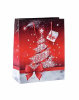 SIGEL GT023 Geschenktasche SIGEL klein - rot/silber -...
