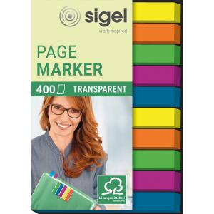 SIGEL HN617 Haftmarker - grün/blau/violett/gelb/orange - 400 Haftmarker
