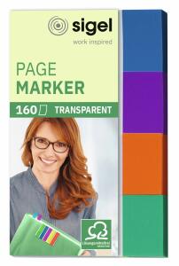 SIGEL HN671 Haftmarker - mintgrün/orange/violett/türkis - 160 Haftmarker