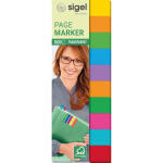 SIGEL Haftmarker gelb/orange/grün/blau/violett/pink/rot 500 Haftmarker