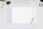 Papier-Schreibunterlage - Wochenplan - flieder - ca. A2 30 Blatt