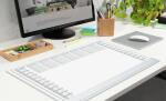 Papier-Schreibunterlage Wochenplan transp Schutzleiste grau ca A2 40Bl
