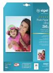 SIGEL Inkjet Fotopapier - A4 - 20 Blatt - seidenmatt - weiß - 260 g/m²