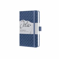 SIGEL JN100 Notizbuch Jolie - indigo blue - liniert - 80 g/m² - ca. A6 - dunkelblau - Hardcover - 174 Seiten - FSC-zertifiziert