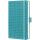 SIGEL JN102 Notizbuch Jolie - aqua green - liniert - 80 g/m² - ca. A6 - türkis - Hardcover - 174 Seiten - FSC-zertifiziert