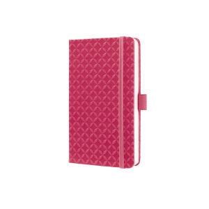 SIGEL JN104 Notizbuch Jolie - fuchsia pink - liniert - 80 g/m² - ca. A6 - pink - Hardcover - 174 Seiten - FSC-zertifiziert