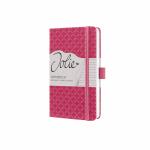 SIGEL JN104 Notizbuch Jolie - fuchsia pink - liniert - 80 g/m² - ca. A6 - pink - Hardcover - 174 Seiten - FSC-zertifiziert