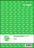 SIGEL KA515 Kassenberichte - A5 - 1x 50 Blatt - für...