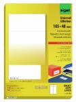 SIGEL LA160 Universal-Etiketten - weiß - 105 x 48 mm - 70 g/m² - 1.200 Etiketten = 100 Blatt